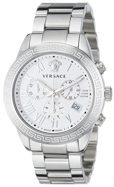 silver versace watches men|Versace swiss made watch price.